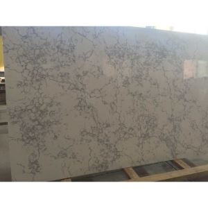 Marble Vein Engineered Stone Volakas White Syntheti Blaty łazienkowe z blatem kwarcowym